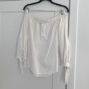 White off the shoulder blouse